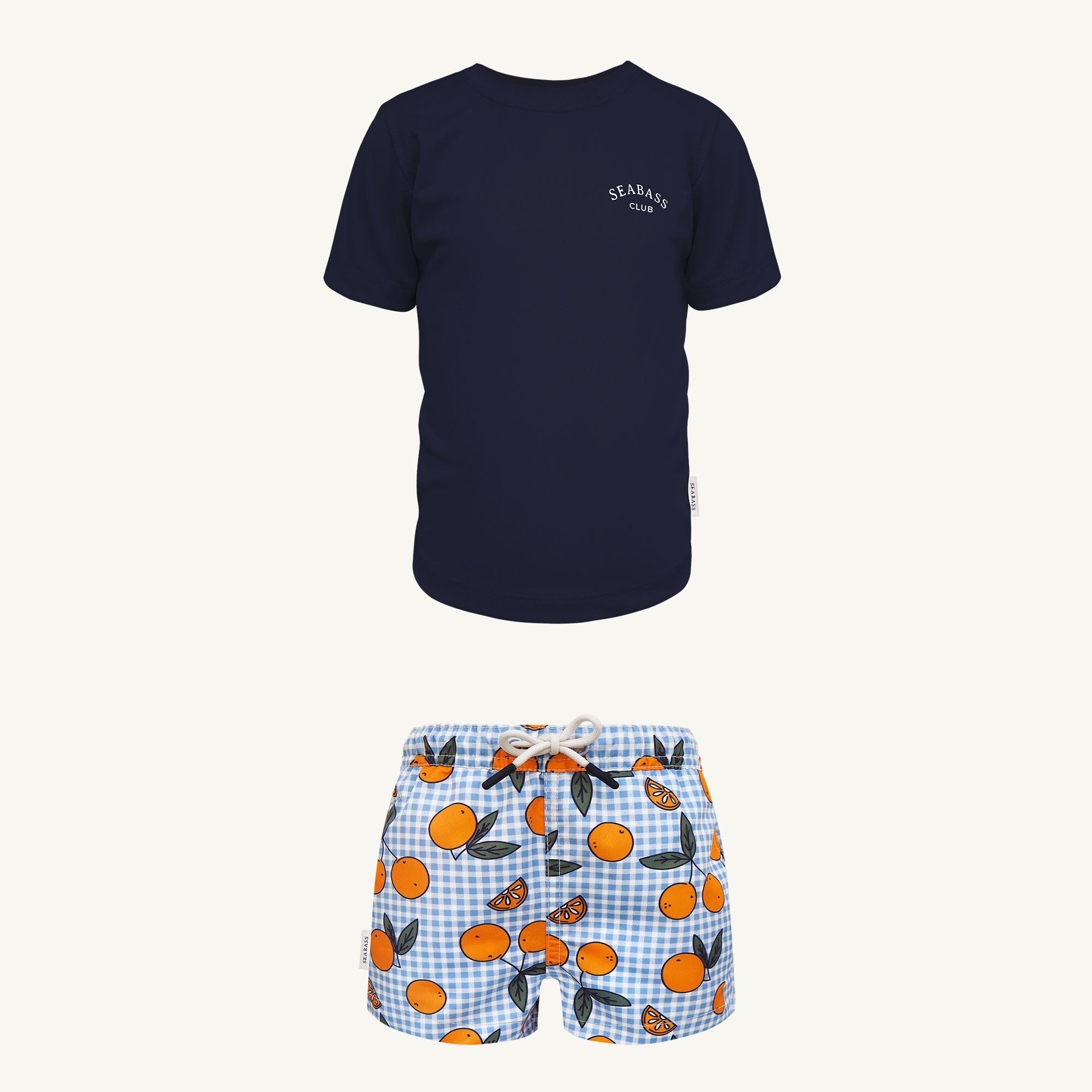 UV Zwem Set - Zwembroek Corsica en T-Shirt Marineblauw